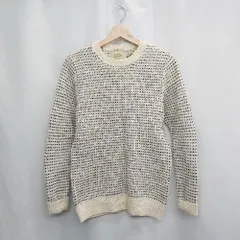 ◇ ⊇ JOURNAL STANDARD ジャーナルスタンダード 模様入り 長袖 ニットセーター サイズL ベージュ系 レディース E  【1505130011098】