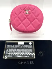 【極美品】CHANEL シャネルマトラッセ キャビア ココ コインパース ピンク27番台