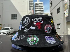 NEW ERA バケット01 Team Logo Allover NBA ブラックデニム M/Lサイズ ¥9900 ＋ 送料¥550
