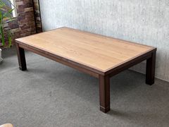 コタツ　大型　150×80 オーク節あり突き板