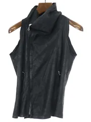 Rick Owens リックオウエンス 13SS デストロイハイネックレザーベスト ブラック サイズ：42のサムネイル