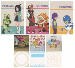 [Used] Notebook/Memo Pad Set of 6 - Stationery - "Ichiban Kuji Anime Pokémon" Prize G