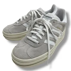 adidas originals アディダスオリジナルス GAZELLE BOLD ガゼルボールド HQ6893 スニーカー シューズ 靴 替え紐付 グレー ホワイト 灰色 白 サイズ22.5cm レディース ゴーゴー古着マルイ北千住店 26 No.378