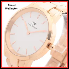 【新品未使用】Daniel Wellington ダニエルウェリントン DANIEL WELLINGTON 腕時計 ICONIC LINK 40 ローズゴールド DW00100343 ホワイト