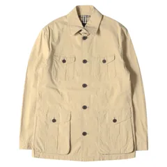 BURBERRY BLACK LABEL バーバリー ブラックレーベル ジャケット ストレッチ コットン サファリジャケット アウター ブルゾン コート  ベージュ L ブランド カジュアル オフィス