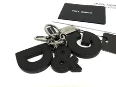■新品■未使用■ DOLCE＆GABBANA ドルチェ&ガッバーナ レザー キーホルダー バッグチャーム メンズ レディース ブラック系 BI6748のサムネイル