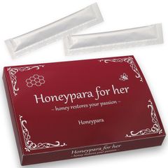 フェムケア ローヤルゼリー マカ 高麗人参 ハチミツ Honeypara for her ハニパラ 女性用 送料当店負担 厳選7成分 日本製 1箱（10g分包×20本入り）蜂蜜 はちみつ 元気 美容 ショウガ 生姜 サプリメント ドリンク 男性 女性 カップル