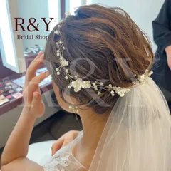 H34 小枝　ヘアアクセサリー　ウェディング　ヘッドドレス　ブライダル　髪飾り