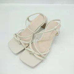 ◇ ⊂ Menue 多連ストラップ ヒールサンダル サイズＳ ホワイト レディース E  【1502180074844】