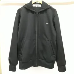 【最終価格 希少XXL】プレイ コム・デ・ギャルソンフルジップパーカー 黒 美品 PLAY COMME des GARCONS - プレイコムデギャルソン ジップアップ