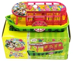 【中古】トミカ トランジットスチーマーライン ディズニー サマーフェスティバル 2016(グリーン×レッド×イエロー) 「トミカ ディズニービークルコレクション」 東京ディズニーリゾート限定