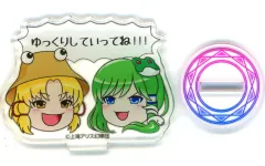 【中古】アクリルスタンド・アクリルパネル 洩矢諏訪子＆東風谷早苗 「東方Project アクリルスタンド」 ダイソー・Seria限定