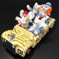 【美品】ビレロイ&ボッホ　ベネディクト オートモービル　帽子猫の置物　陶器 Amazon.co.jp: オカルト猫の置物、魔女の帽子をかぶった猫のクリスマス