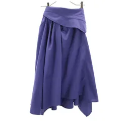 FRAY I.D フレイアイディー ミモレ丈 アシンメトリー フレアスカート 0 パープル系 レディース 古着