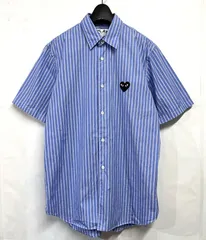 PLAY COMME des GARONS｜プレイコムデギャルソン ハートワッペン ストライプ 半袖シャツのサムネイル