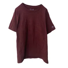 Champion 半袖 無地Tシャツ M ボルドー チャンピオン クルーネック ブランドロゴ スポーティー 古着卸 アメリカ仕入 a706-5820