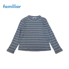 661◯ familiar カットソー　ロンt ボーダー　120