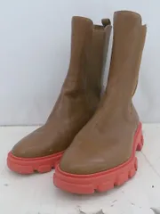 ◇ MICHAEL KORS マイケルコース ロゴ金具 サイドゴア ショート ブーツ サイズ6M ブラウン レディース E 【1307250000149】