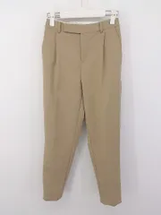 ◇ le.coeur blanc ルクールブラン タック スラックス パンツ サイズ34 ベージュ系 レディース P  【1301210003867】