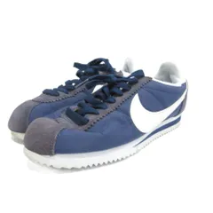 ナイキ NIKE クラシック コルテッツ ナイロン CLASSIC CORTEZ NYLON スニーカー シューズ 749864-411 紺 ネイビー 22.5cm ■MET1