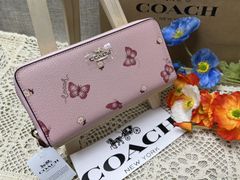 COACH 長財布 コーチ 財布 シグネチャー アコーディオンジップ