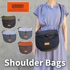 フロントメッシュ ザイルショルダーバッグ 6L 小さめ ナイロン レディース メンズ 斜めがけミニバッグ ポーチ UNIVERSAL OVERALL  ユニバーサルオーバーオール