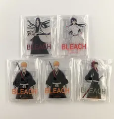 【未開封】 BLEACH ブリーチ 黒崎一護 阿散井恋次 卯ノ花烈 バンビエッタ アクリルスタンド 一番くじ 5点セット 【まとめ売り】