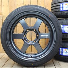 200系 ハイエース オーバーフェンダーサイズ 18インチ 9J+25 ファブレス BARONE RS-6 ワイド グロスガンブルー 225/45R18 新品 タイヤ ホイール 4本SET