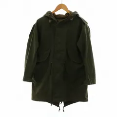 ユナイテッドアローズ UNITED ARROWS モッズコート ミリタリー タグ付き ロング 長袖 ボアライナー付き 総裏地 ジップアップ 40 L オリーブ カーキ ■GY03 /MQ