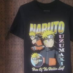 NARUTO SHIPPUDEN ナルト疾風伝　「UZUMAKI NARUTO  Hero Of The Hidden Leaf!（木の葉の英雄）」プリントＴシャツ　サイズＳ
