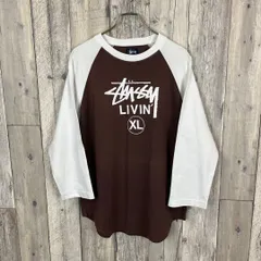 OLD STUSSY 紺タグ 90s ステューシー ロンT 7分袖 Tシャツ M