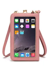 【迅速発送】Your Smile is My Gift スマホポーチ レディース ショルダー 入れたまま操作 スマホポシェット お財布ポシェット がま口