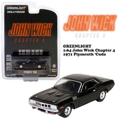 1:64 John Wick Chapter 4 1971 Plymouth 'Cuda 【ジョン・ウィック】ミニカー