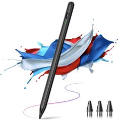 タッチペン 【2025年革新版 全機種対応】タブレット ペン スタイラスペン スマホ Type-C充電 超高精度 極細 12g超軽量 3つ交換用ペン先