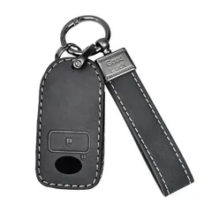 【新品】 [OFFCURVE] トヨタ・ダイハツ車用 RAIZE/ROCKY/TOYOTA・DAIHATSU 適用キーカバー 高級 革製 スマートキー ケース キー カバー スタイリッシュ 汚れ 滑り 傷 防止 2ボタン 1