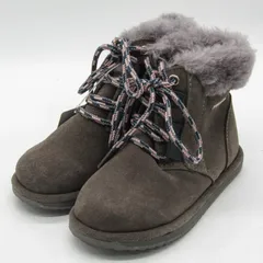 エミュー ブーツ 未使用 K11310S Shoreline シューズ 靴 キッズ 男の子用 K10/15サイズ グレー EMU Australia