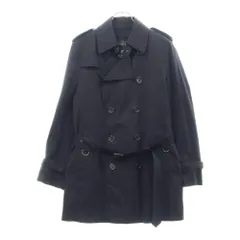 BURBERRY BLACK LABEL (バーバリー ブラックレーベル) DOUBLE TRENCH COAT ダブルトレンチコート スプリングコート ライナー付き ネイビー D1A44-806-09