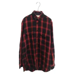 SAINT LAURENT PARIS (サンローランパリ) 13AW エディ期 タータンチェック長袖シャツ 326627 Y729B レッド/ブラックのサムネイル