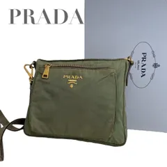 【価格交渉/質問大歓迎♪】プラダ　三角ロゴ　ナイロン　メッセンジャー　ショルダーバッグ　カーキ　 4666