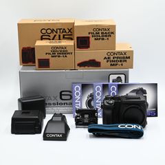 【新品級】【超希少フィルムカメラセット】元箱内箱付き CONTAX645 ボディ Contax Professional Outfit  #641
