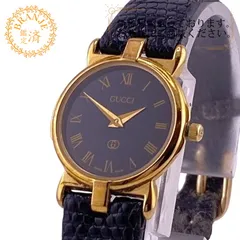 【５％OFF フォロワークーポン！！】GUCCI グッチ 3400L ヴィンテージ レザーベルト 2針　黒文字盤 腕時計 時計 ウォッチ ベルト かわいい ブランド アナログ デジタル ブラック レディース おすすめ 人気
