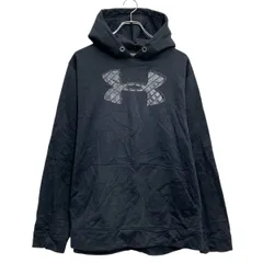 UNDER ARMOUR ロゴスウェット パーカー アンダーアーマー L ブラック プルオーバー 古着卸 アメリカ仕入 a702-6609のサムネイル