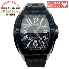 【点検済】FRANK MULLER フランク ミュラー 8900SCJ チタン　自動巻き　黒　白　腕時計 メンズ 人気 定番 中古 ヴィンテージ　男性用