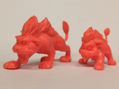 バンダイ ドラゴンクエストV 天空の章 キラーパンサー&ベビーパンサー 赤色