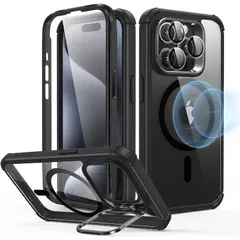 【 新品 未開封 】   ESR iPhone 15 Pro Max 2パート ハイブリッドケース(MagSafe対応) Clear Black ArmorToughCase 未使用 送料無料