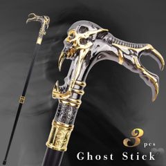 ドクロ 杖 ◆新品未使用◆ステッキ メンズ つえ スカル おしゃれ ゴールド ドクロ 杖 ◇新品未使用◇ステッキ メンズ つえ スカル おしゃれ