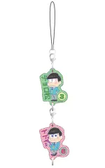 【中古】ストラップ(キャラクター) チョロ松＆トド松 アクリル2連ストラップ 「おそ松さん」