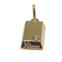 Cartier カルティエ インゴット ペンダントトップ ダイヤモンド YG イエローゴールド 1/8オンス 3.7g
