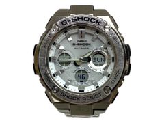 CASIO (カシオ) G-SHOCK G-STEEL メタルバンド ステンレススチール タフソーラー MULTI BAND6 GST-W100 シルバー メンズ/036