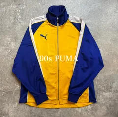 90年代 PUMA プーマ トラックジャケット ジャージ イエロー ブルホワイト